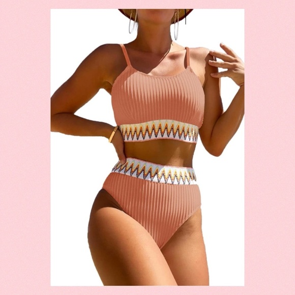 Peach two piece swimsuit.14 - Picture 5 of 6